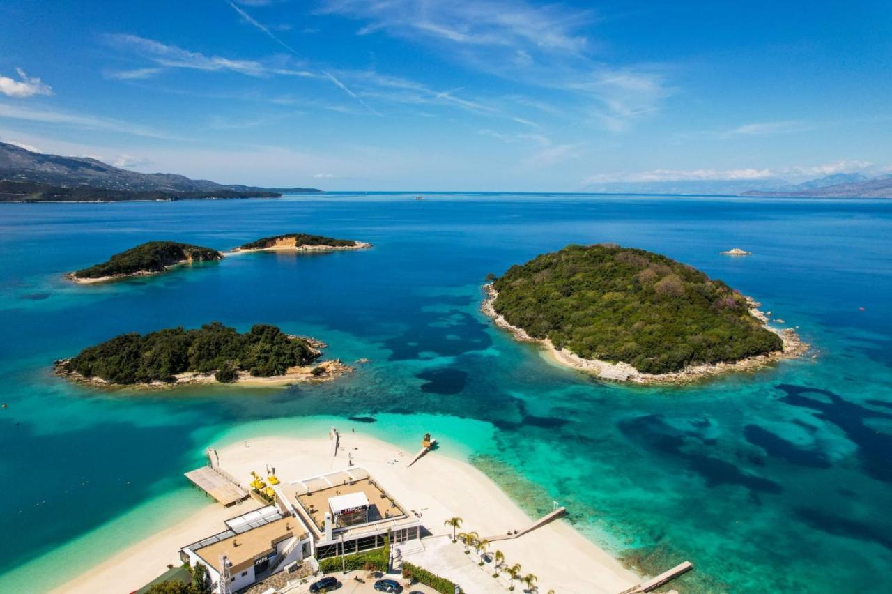 Vila Mario Aparthotel Ksamil Bagian luar foto